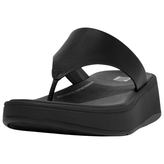FitFlop F-MODE Leather Flatform Toe-Post Sandals